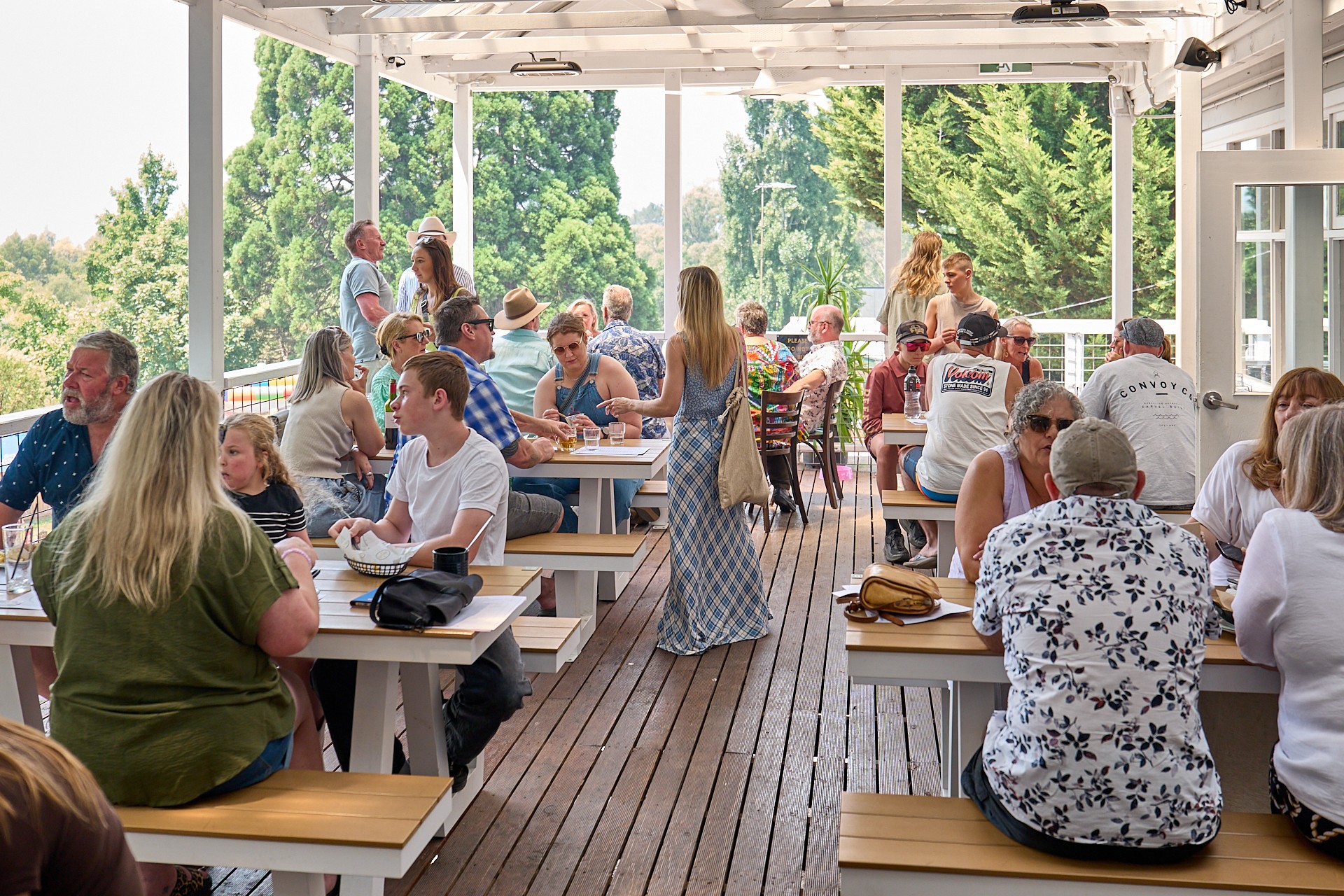 Gourmet plated dish at Blackwood Hotel featuring fresh ingredients and modern presentation in a cozy country-style dining setting
